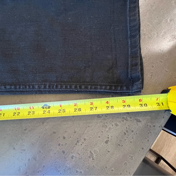 RSQ men’s slim straight black jeans. - Picture 6 of 7